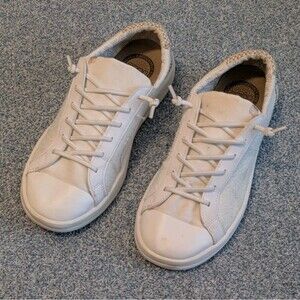 Hey Dude Karina White Multi White Brown Comfort Slip On Sneaker Shoes Size 6